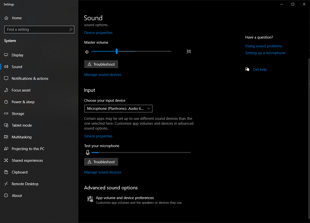 Windows Sound Settings Image